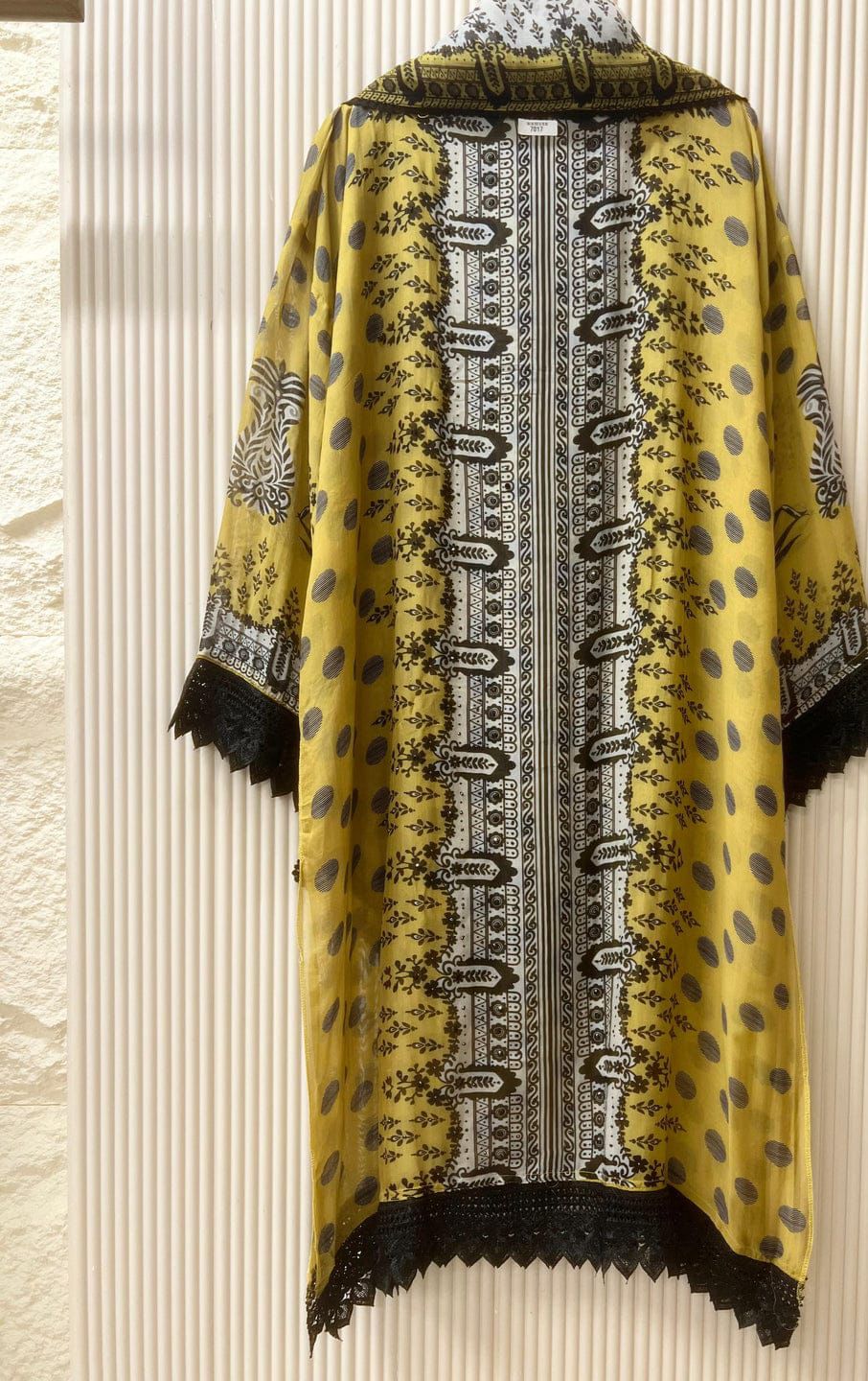 Black yellow Semi stitched pakistani unstitched suit