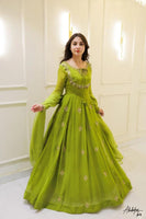 Green Gown Suit Set