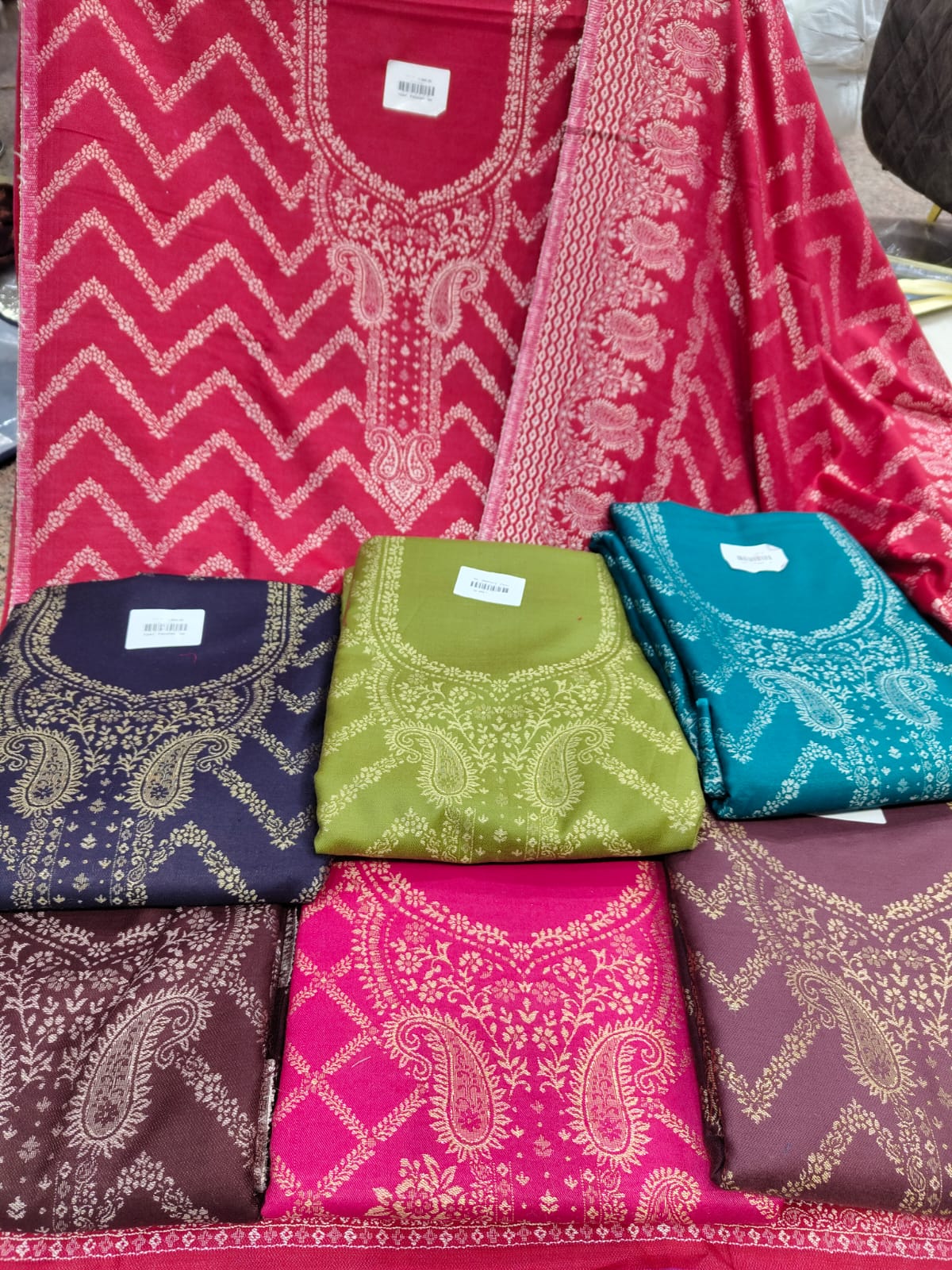 Pashmina Handwoven Unstitched suit set