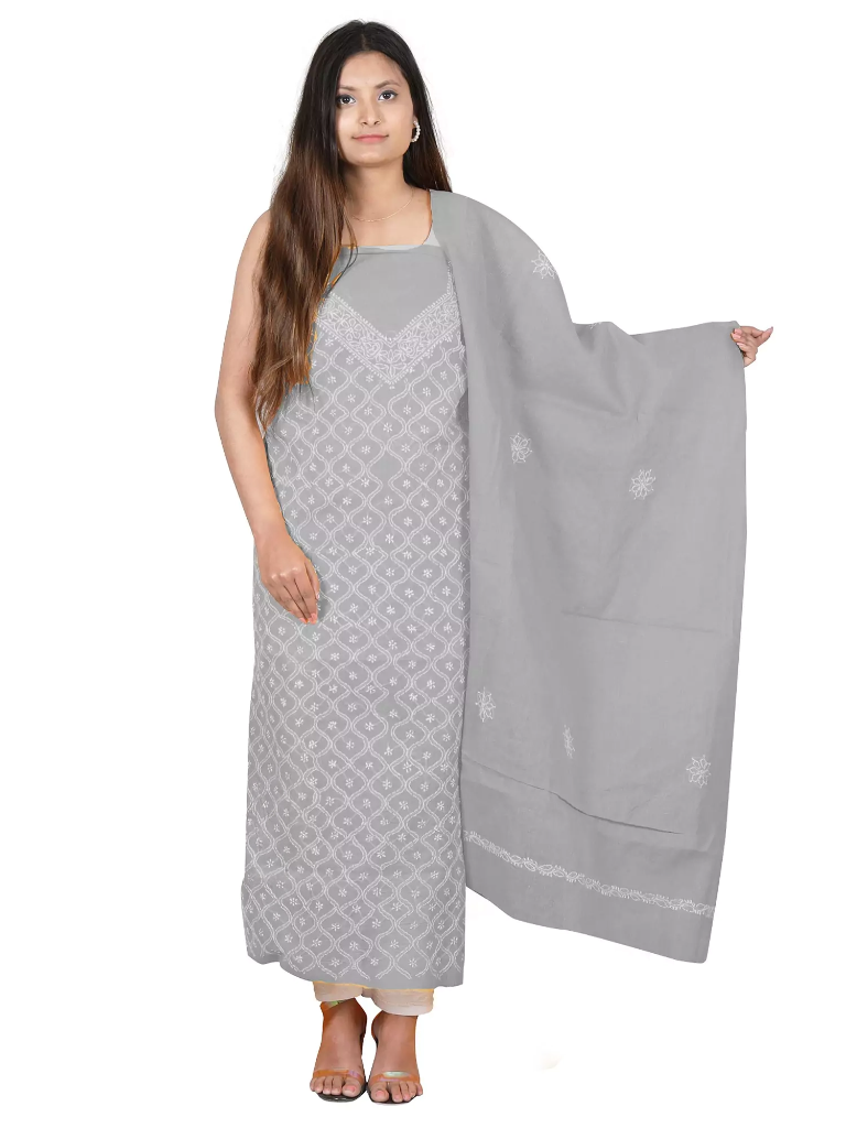 Anda Jaal Unstitched Cotton Dress Material