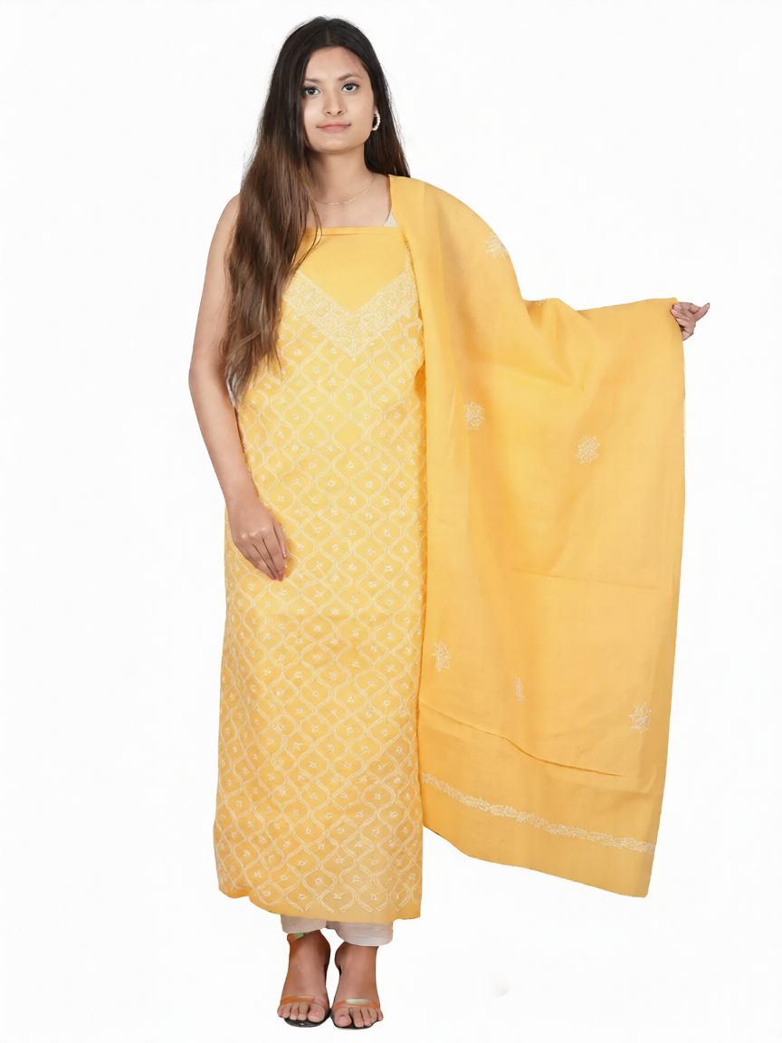 Anda Jaal Unstitched Cotton Dress Material