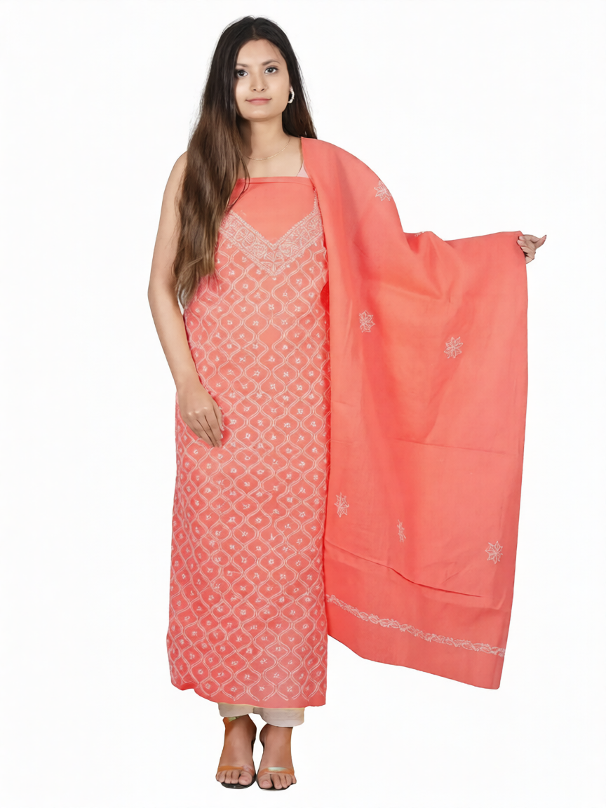 Anda Jaal Unstitched Cotton Dress Material
