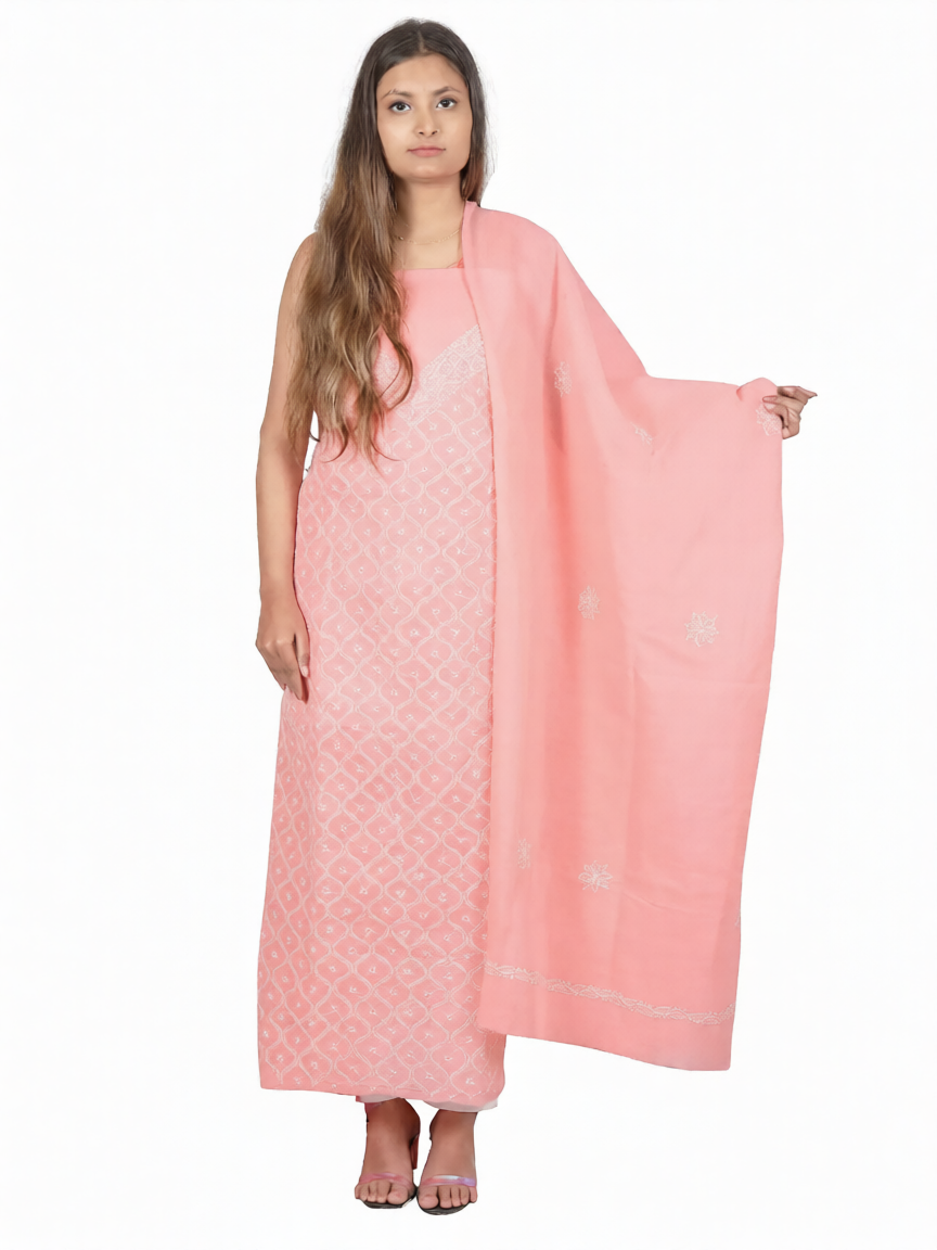 Anda Jaal Unstitched Cotton Dress Material