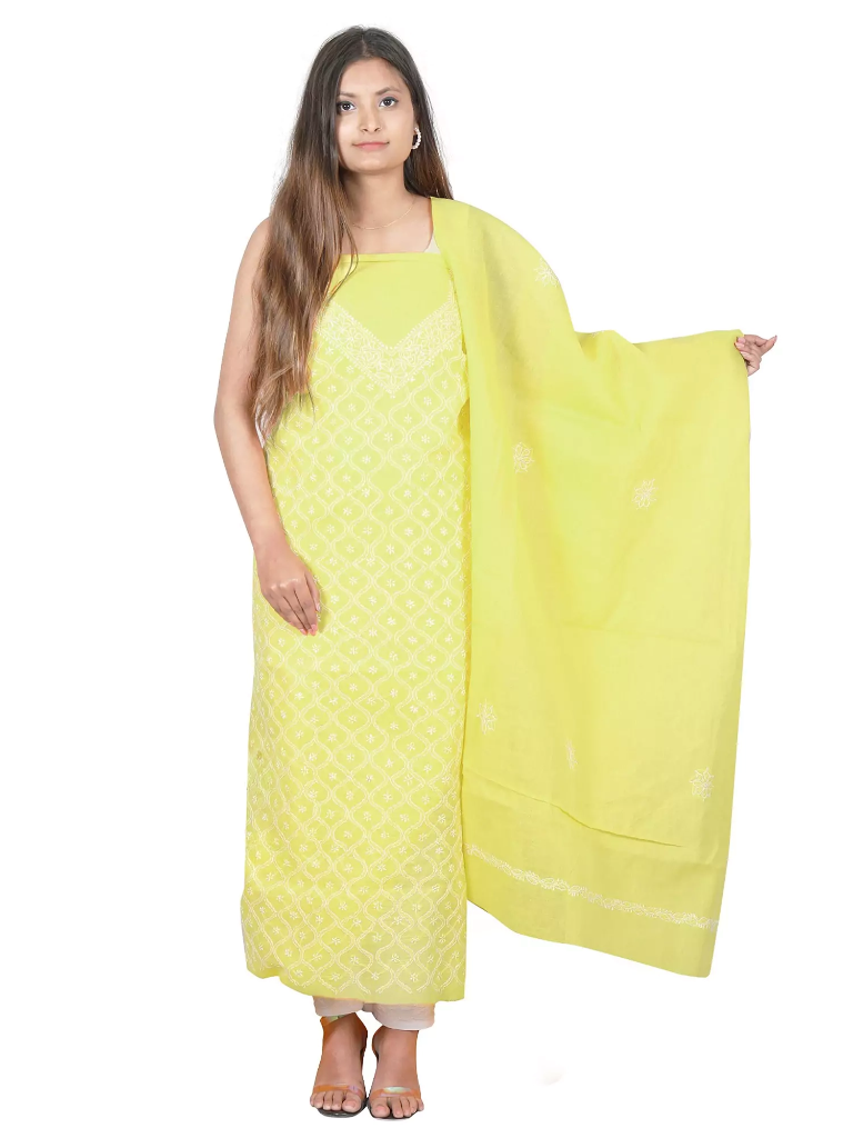 Anda Jaal Unstitched Cotton Dress Material
