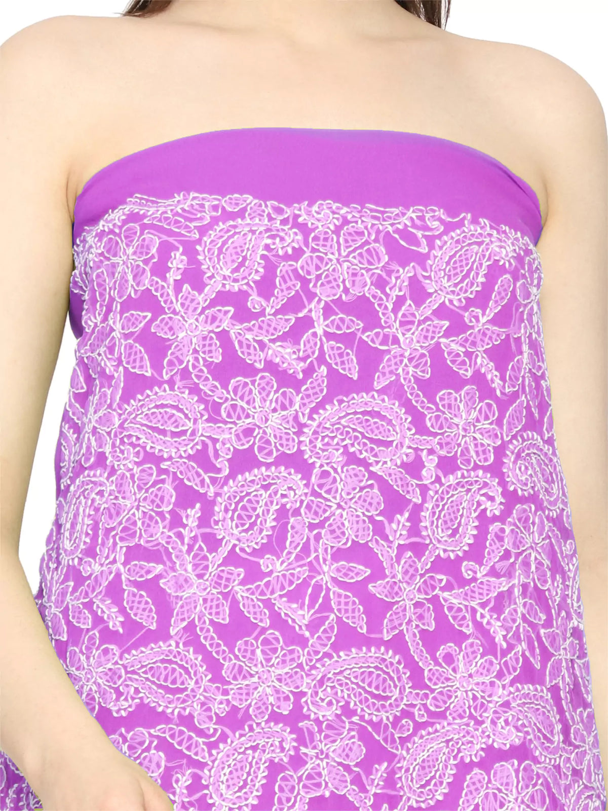 Georgette Front Jaal Unstitched Dress Material for Kurta, Bottom & Dupatta