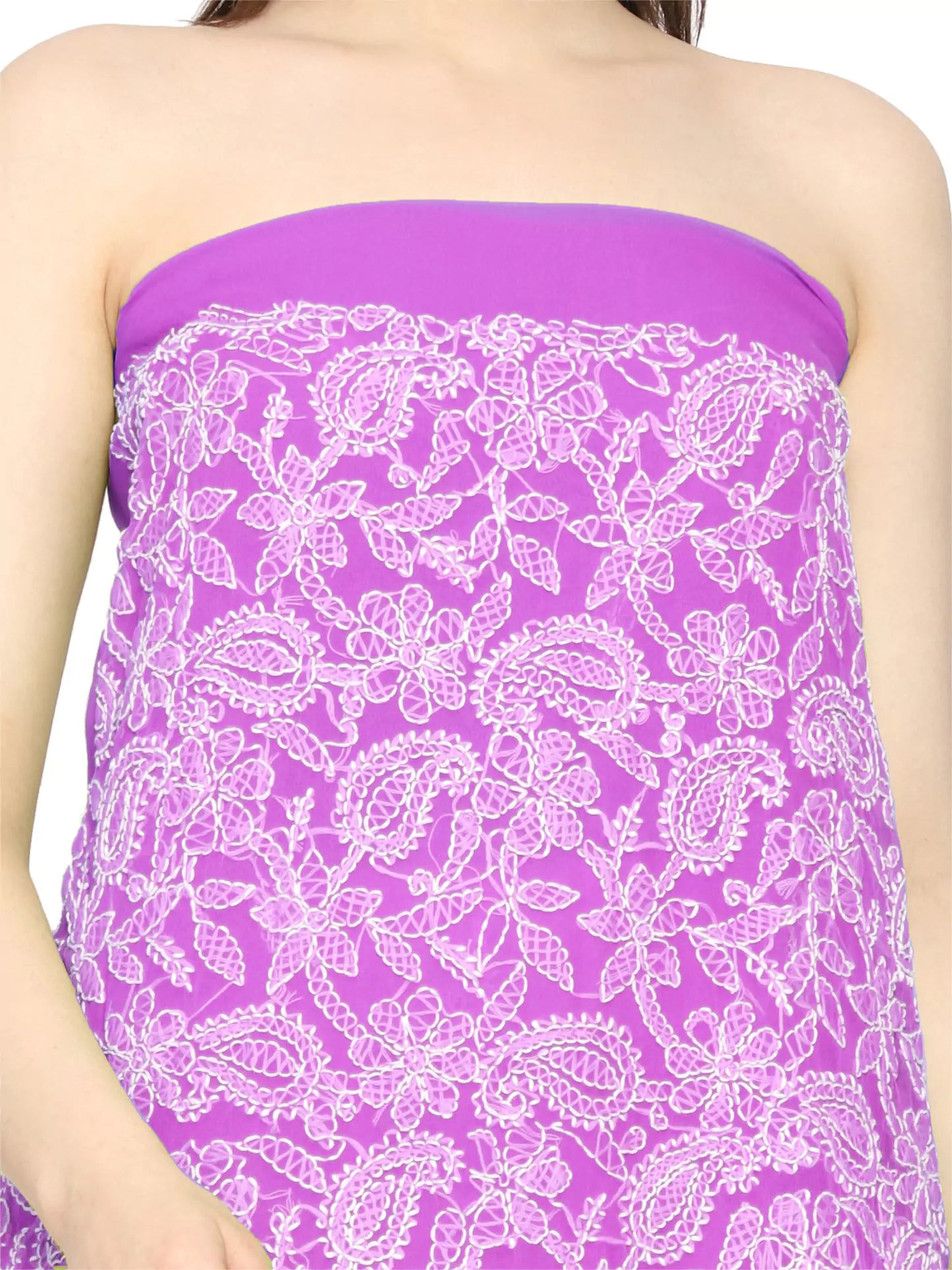 Georgette Front Jaal Unstitched Dress Material for Kurta, Bottom & Dupatta