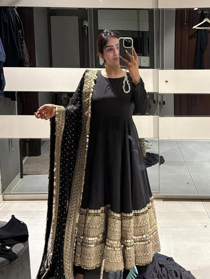 Black Anarkali Suit