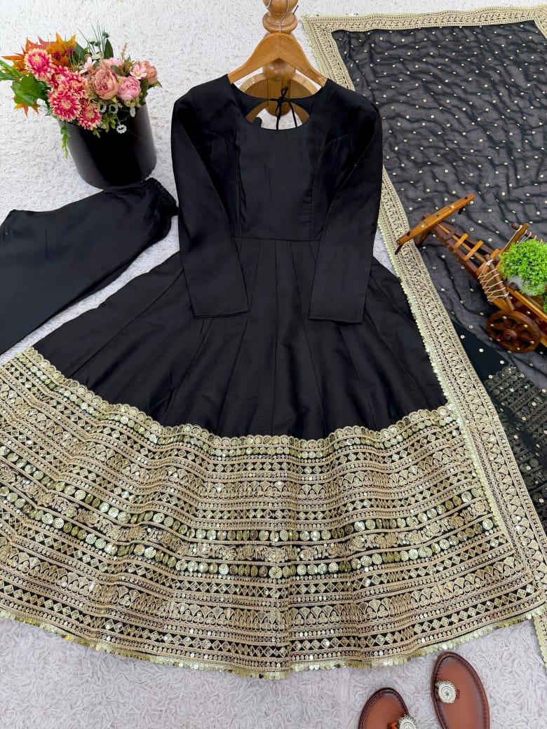 Black Anarkali Suit