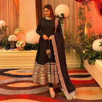 Black Anarkali Suit