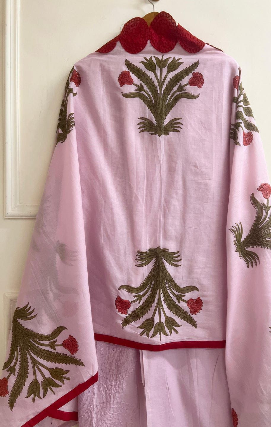 Light Purple Cotton Unstitched Embroidered -Set Of 3