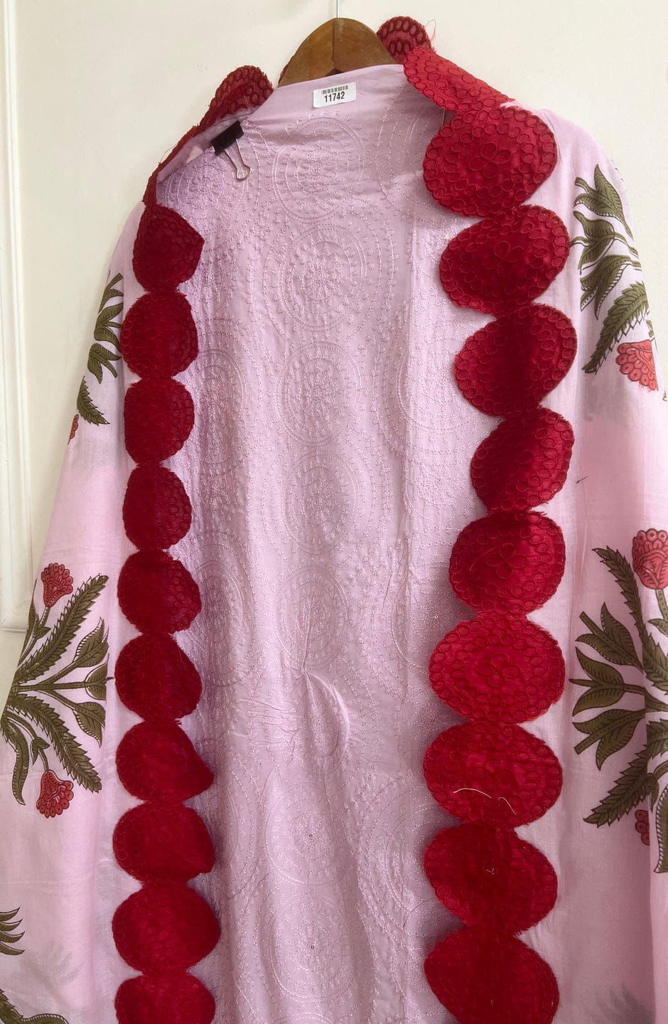 Light Purple Cotton Unstitched Embroidered -Set Of 3