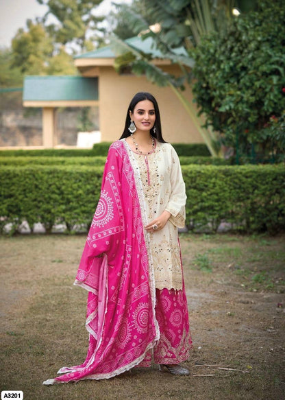 HEAVY EMBROIDERED  SHARARA  DUPATTA