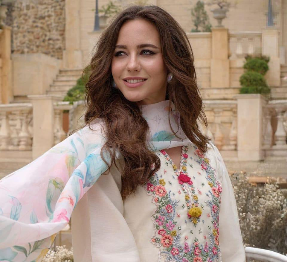 VISCOSE CHANDERI WITH SEQUENCE EMBROIDERY WORK