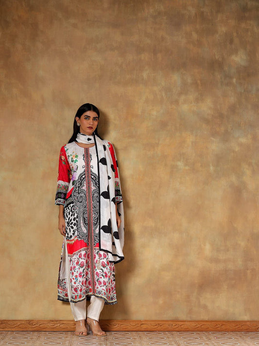 Amaira Pure Muslin Printed 3-Piece Set&nbsp;