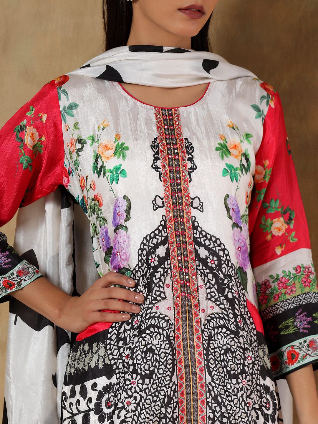 Amaira Pure Muslin Printed 3-Piece Set&nbsp;