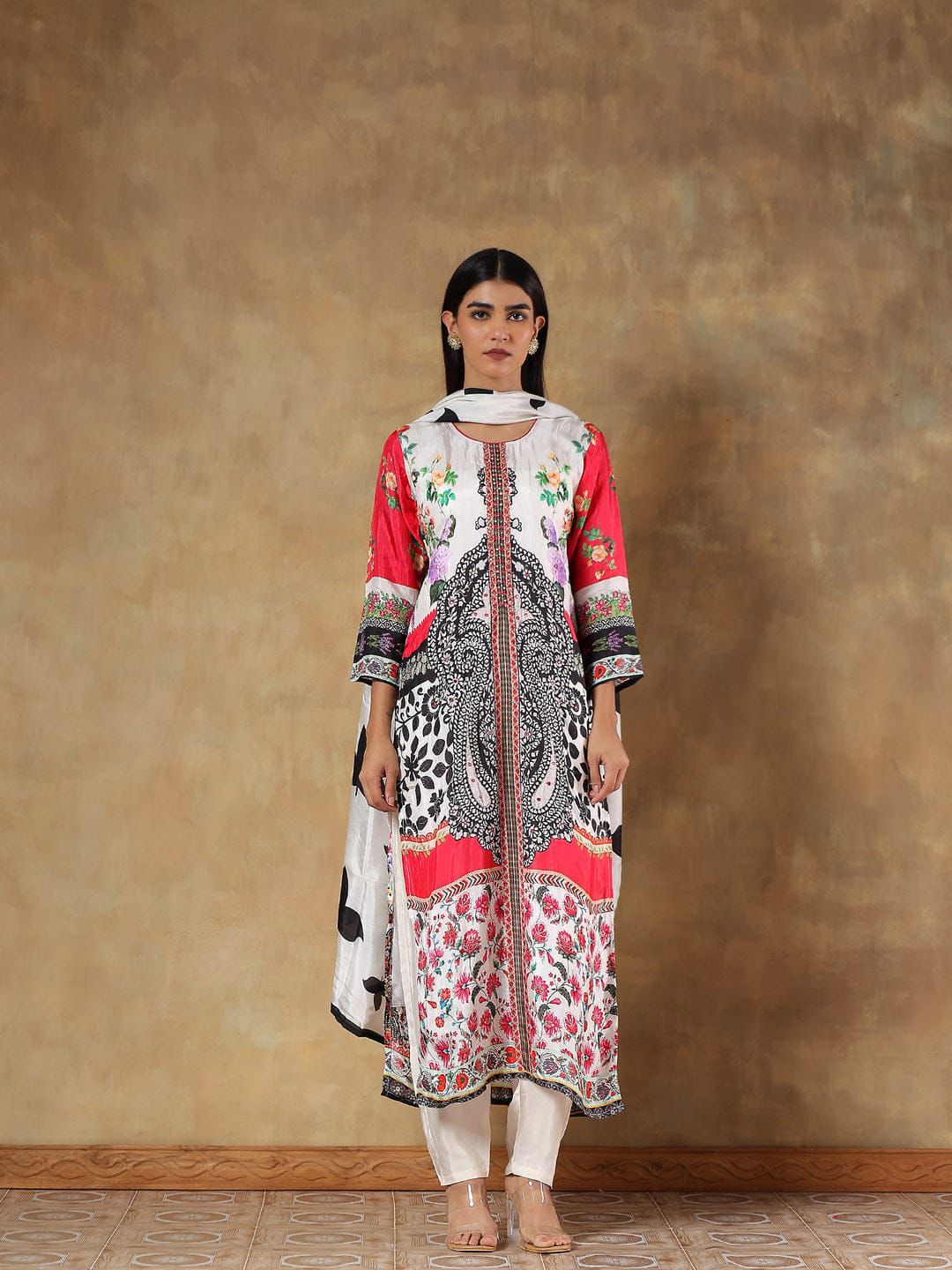 Amaira Pure Muslin Printed 3-Piece Set&nbsp;