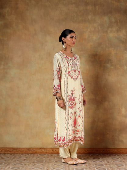 Noorani Crepe Silk Printed 3-Piece Set&nbsp;