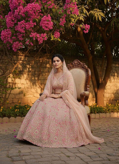 Butterfly Net Floral Lehenga