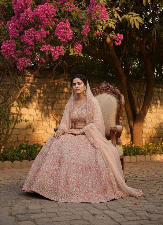 Butterfly Net Floral Lehenga