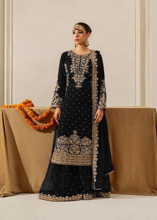 Embroidered Plazzo Suit Set