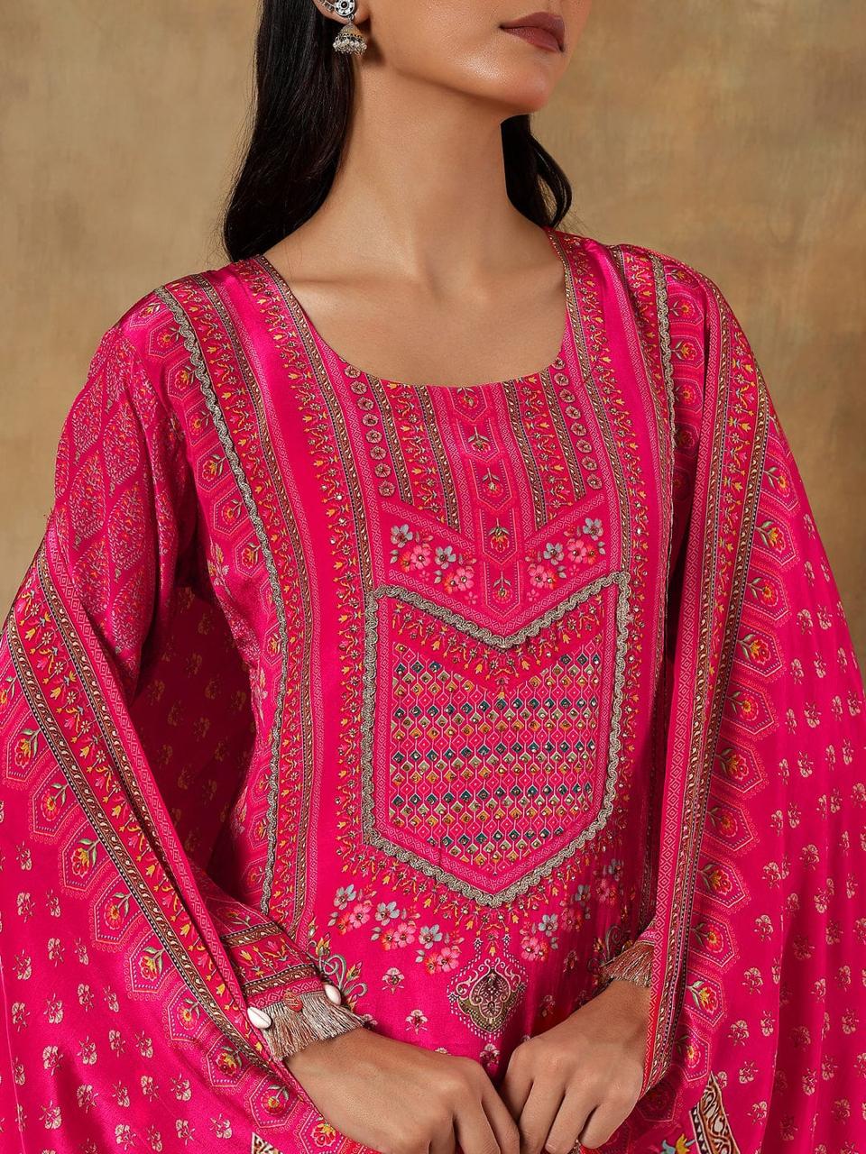 Ruhani Natural Crepe Printed 3-Piece Set