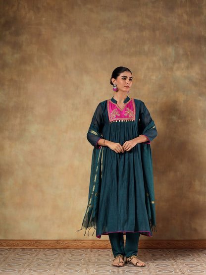 Neelkamal Chanderi Suit Set