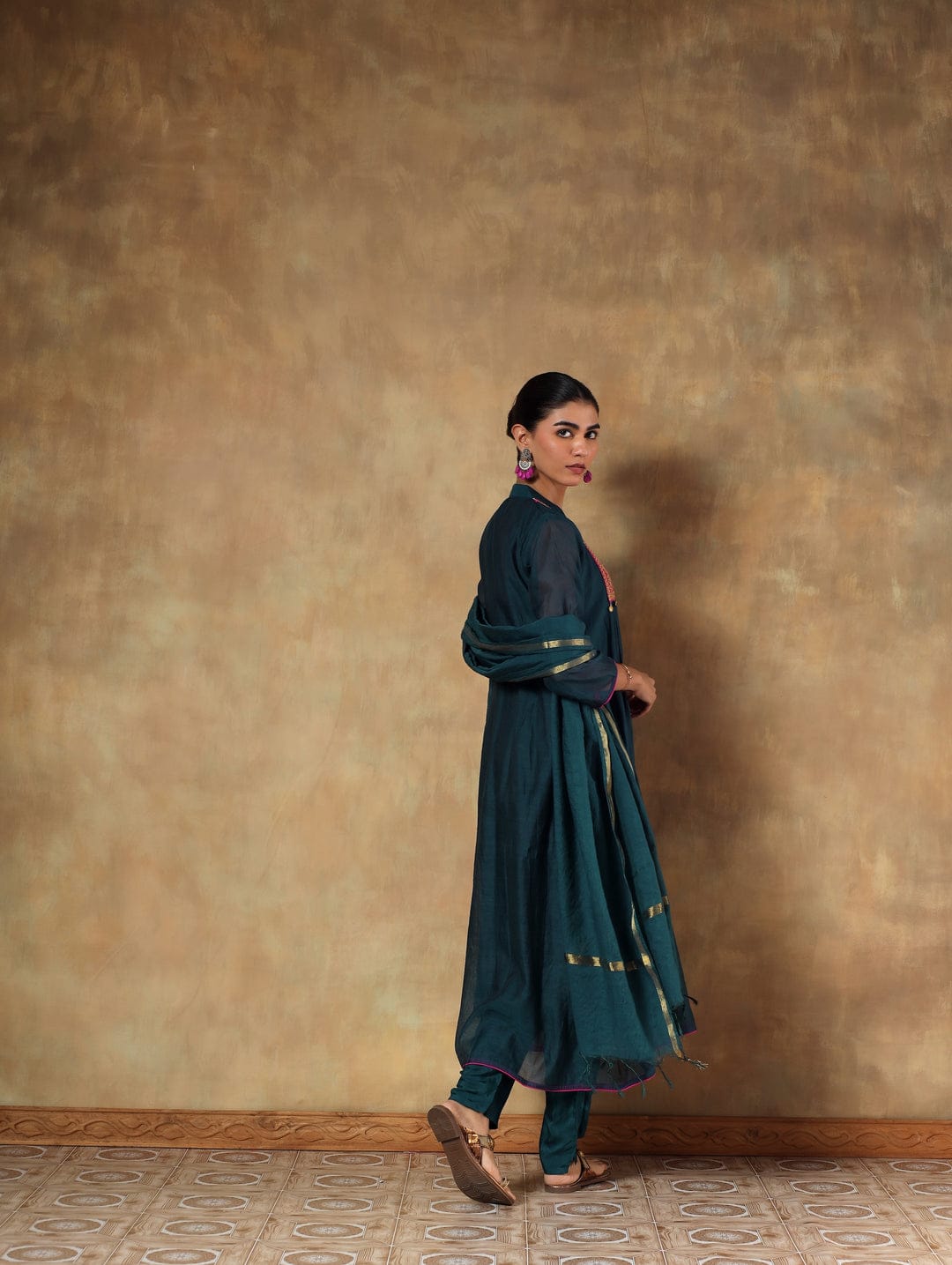 Neelkamal Chanderi Suit Set