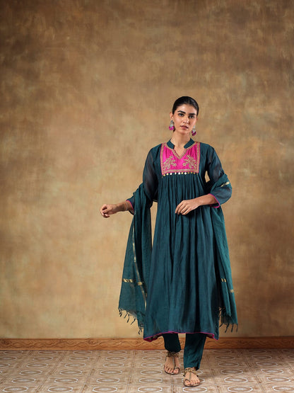 Neelkamal Chanderi Suit Set