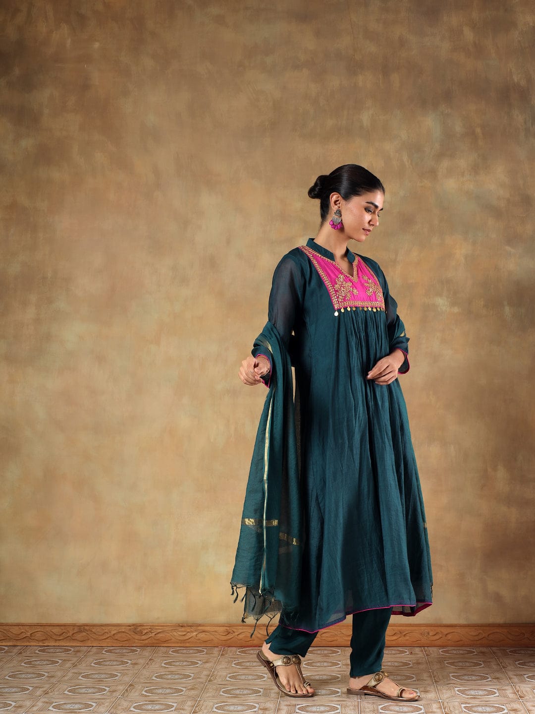 Neelkamal Chanderi Suit Set