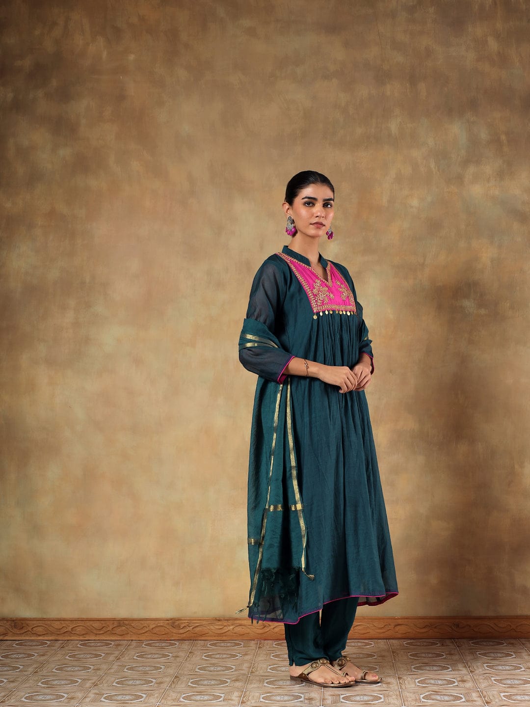 Neelkamal Chanderi Suit Set