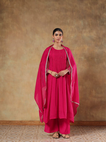 Gulbahar Silk Suit Set