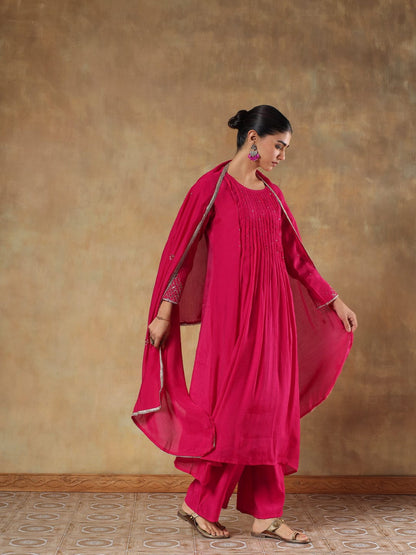 Gulbahar Silk Suit Set