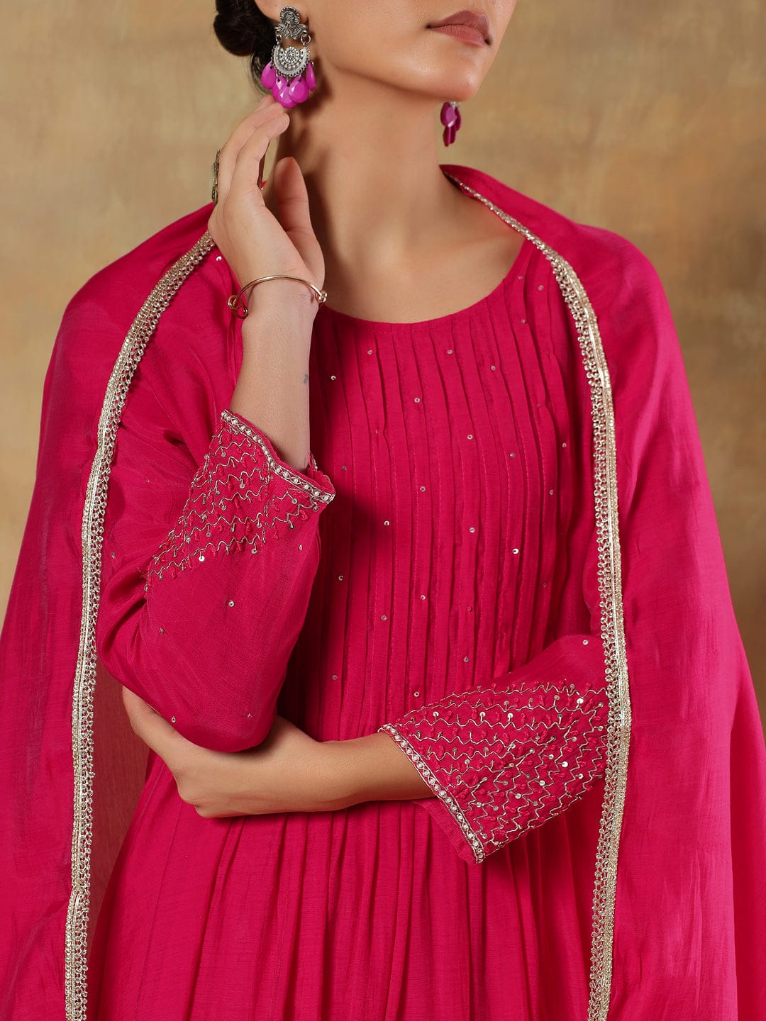 Gulbahar Silk Suit Set