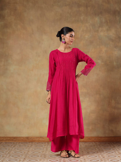 Gulbahar Silk Suit Set