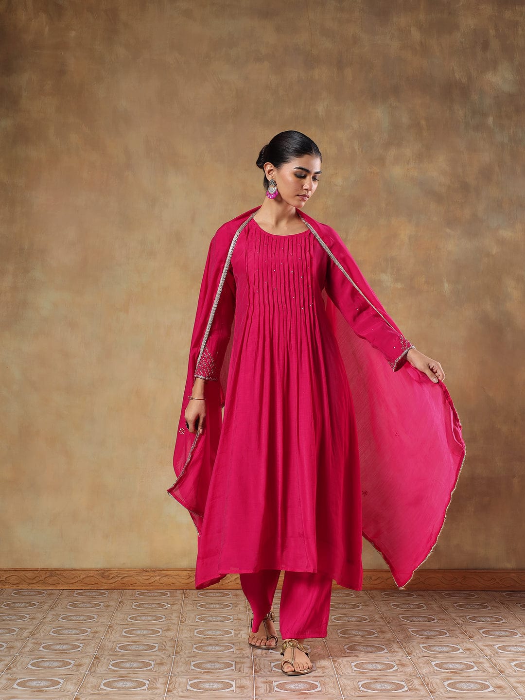 Gulbahar Silk Suit Set