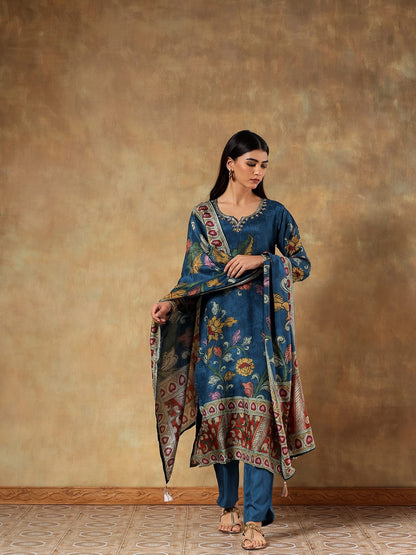 Mira Russian Silk Printed 3-Piece Set