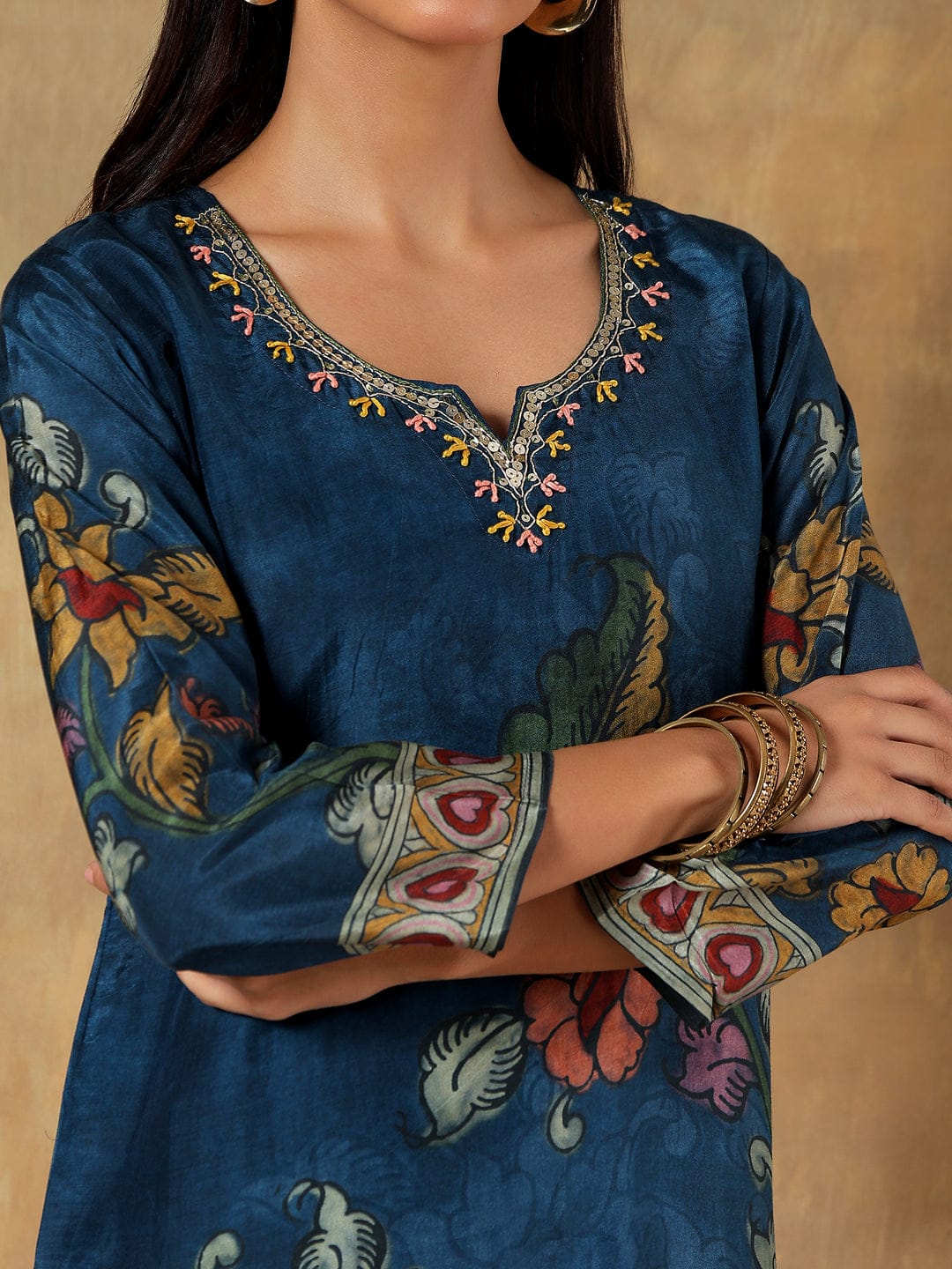 Mira Russian Silk Printed 3-Piece Set