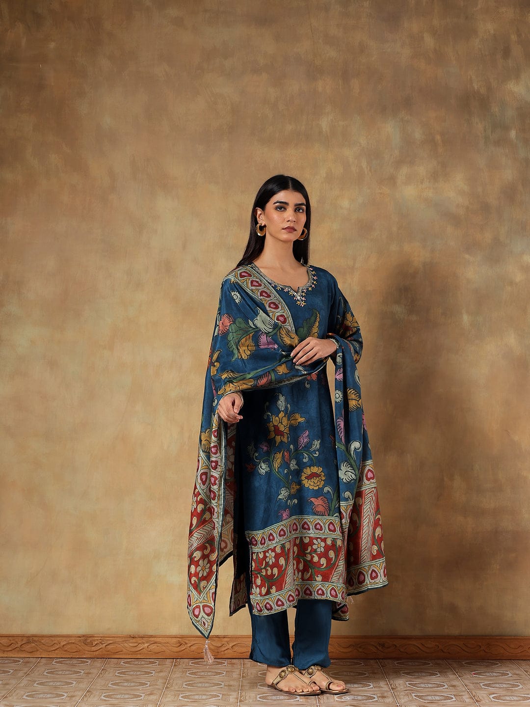 Mira Russian Silk Printed 3-Piece Set