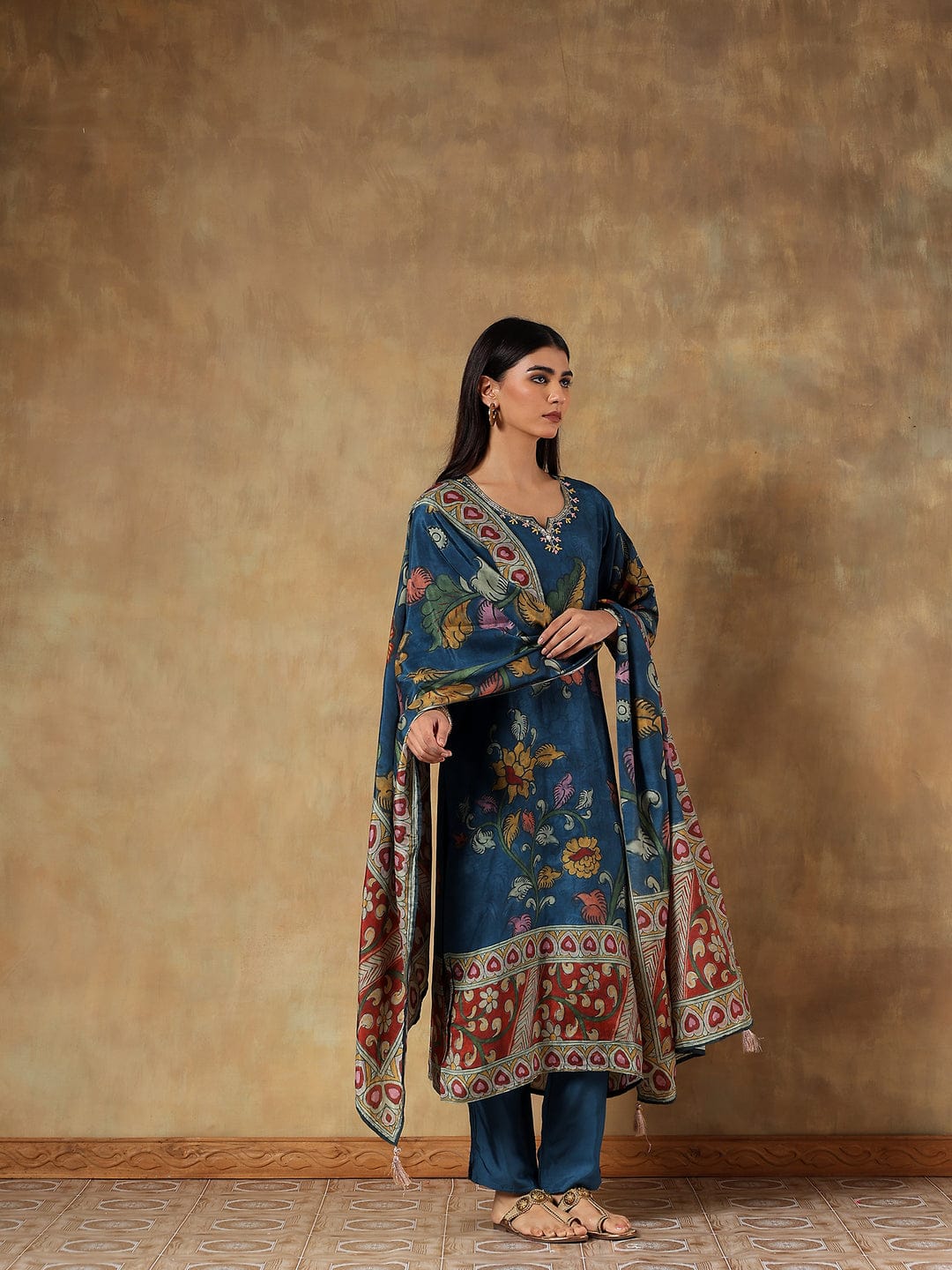 Mira Russian Silk Printed 3-Piece Set