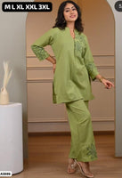 Cotton Embroidered Coord Set
