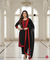 Black Red Suit Set