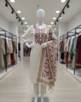 Ivory Roman Silk Suit set