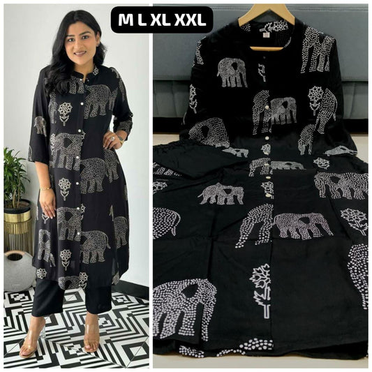 Rayon Cotton 2 pc Coord Set