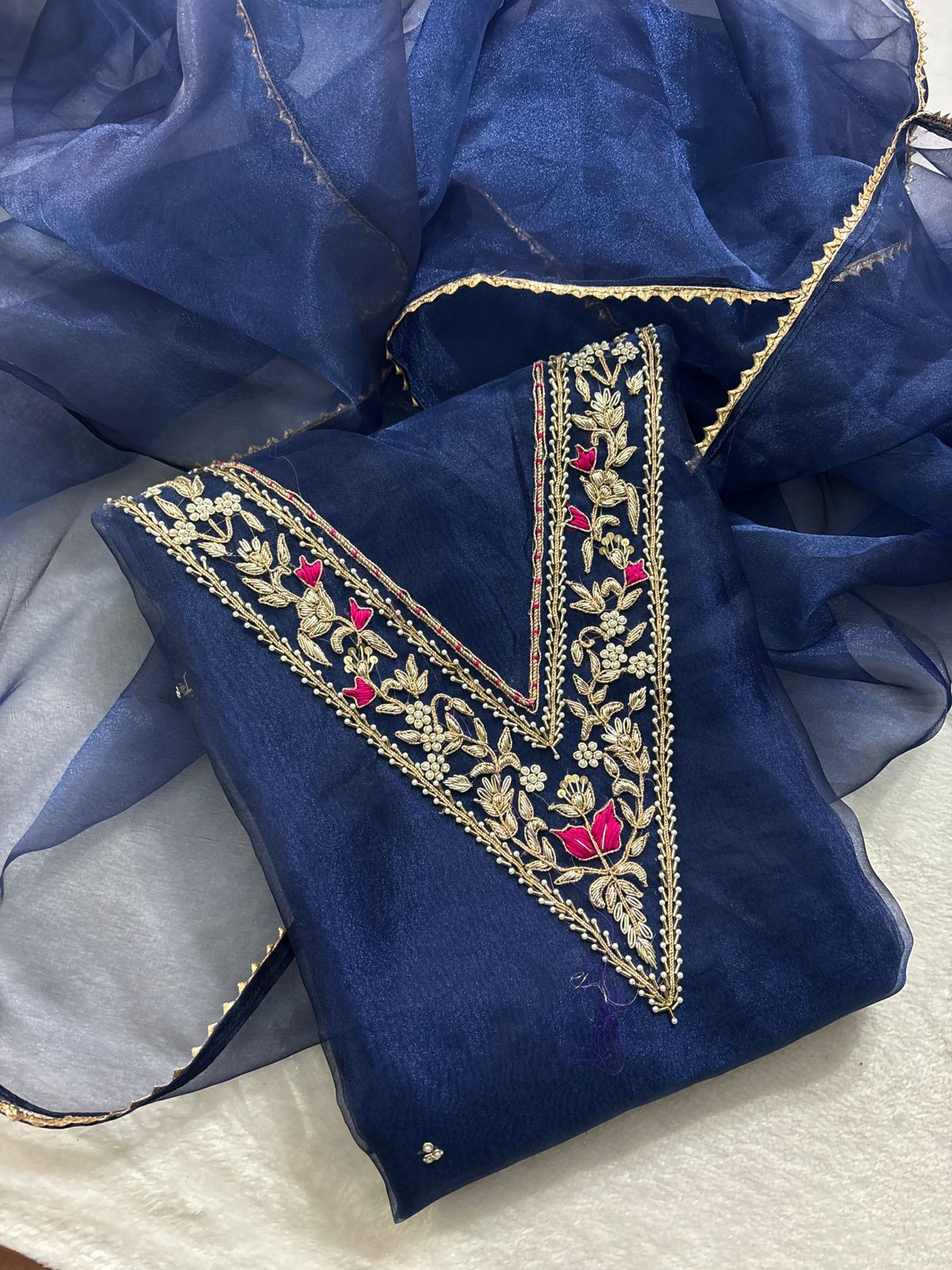 Royal Blue handwork