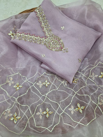Purple Peach Organza