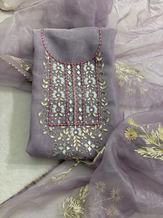 Organza Mirror work