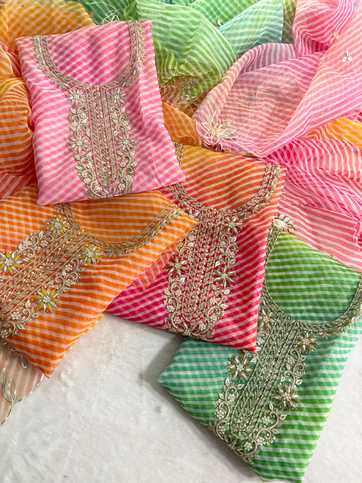 Viscose Organza Leheriya