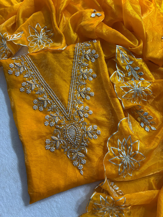 Space Silk unstitched suit set