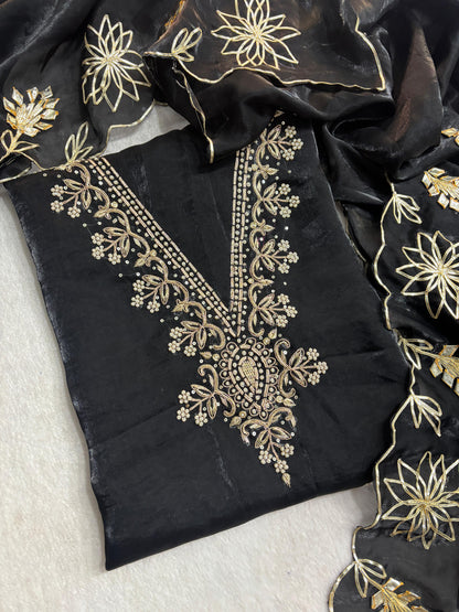 Space Silk unstitched suit set