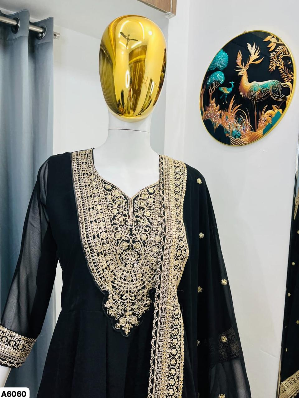 Geogrette Anarkali Suit Set